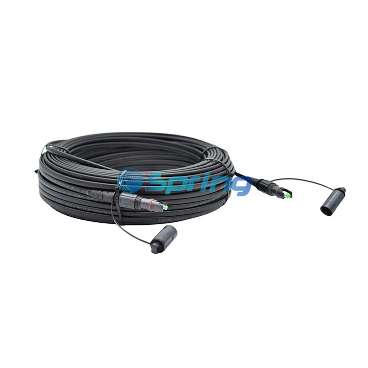 Outdoor Hardend SST Flat Dielectric Drop Cable Assemblies 4.5*8.1mm