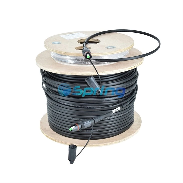 Outdoor Hardend SST Flat Dielectric Drop Cable Assemblies 4.5*8.1mm