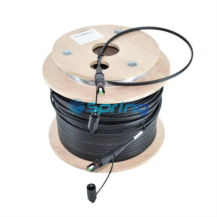 Outdoor Hardend SST Flat Dielectric Drop Cable Assemblies 4.5*8.1mm
